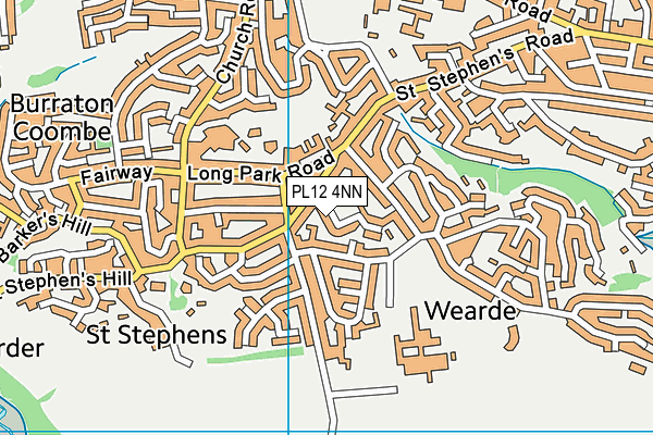 PL12 4NN map - OS VectorMap District (Ordnance Survey)