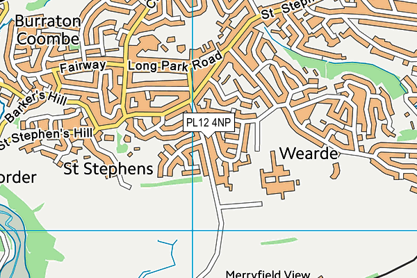 PL12 4NP map - OS VectorMap District (Ordnance Survey)