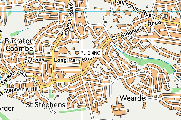 PL12 4NQ map - OS VectorMap District (Ordnance Survey)