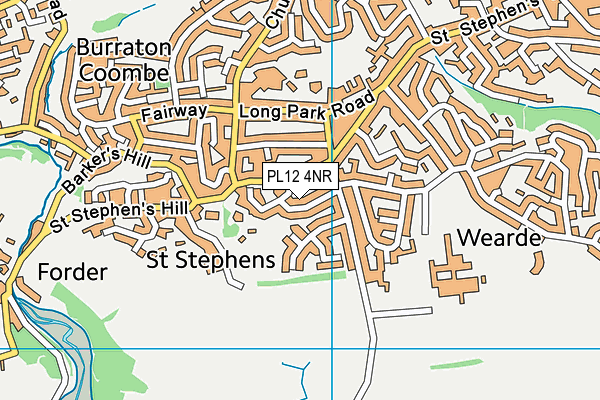 PL12 4NR map - OS VectorMap District (Ordnance Survey)