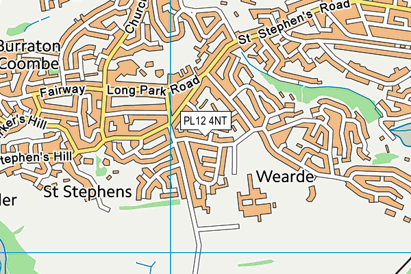 PL12 4NT map - OS VectorMap District (Ordnance Survey)