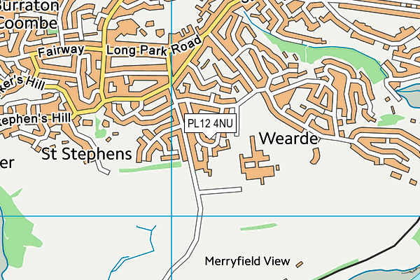 PL12 4NU map - OS VectorMap District (Ordnance Survey)