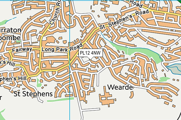 PL12 4NW map - OS VectorMap District (Ordnance Survey)