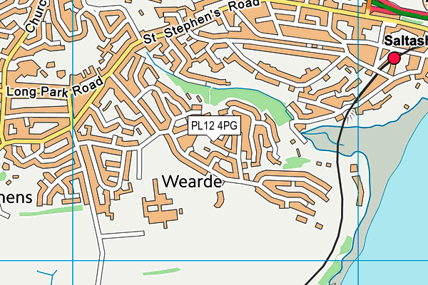 PL12 4PG map - OS VectorMap District (Ordnance Survey)