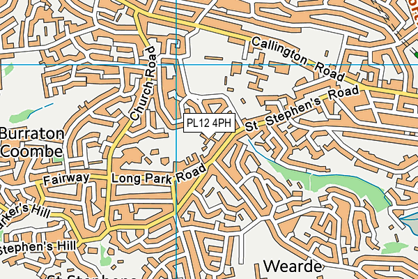 PL12 4PH map - OS VectorMap District (Ordnance Survey)