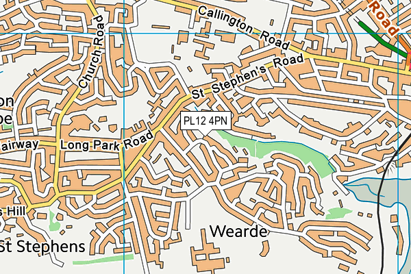 PL12 4PN map - OS VectorMap District (Ordnance Survey)