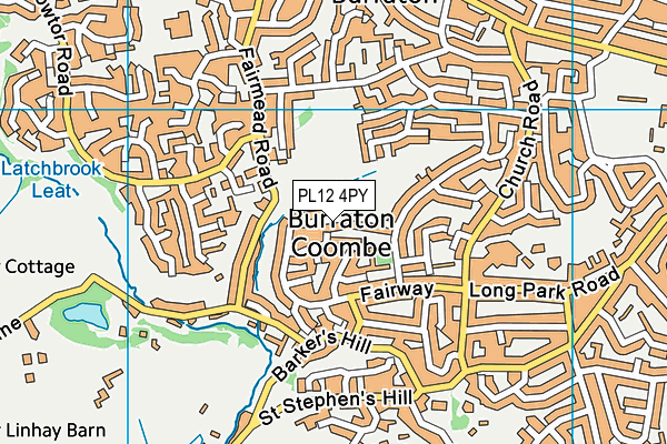 PL12 4PY map - OS VectorMap District (Ordnance Survey)