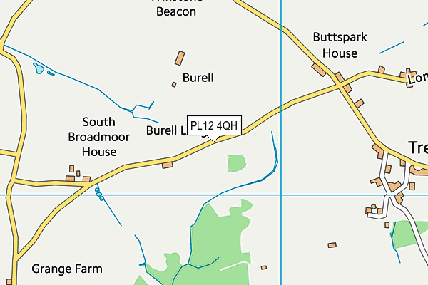 PL12 4QH map - OS VectorMap District (Ordnance Survey)