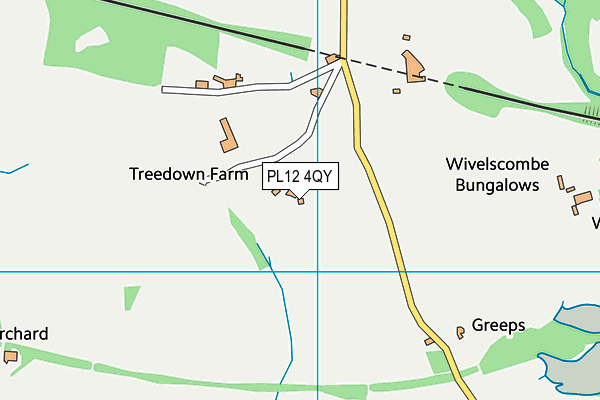 PL12 4QY map - OS VectorMap District (Ordnance Survey)