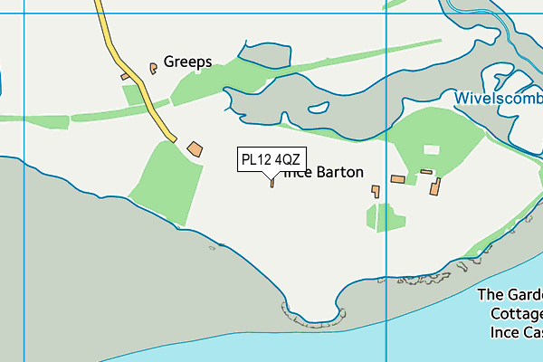 PL12 4QZ map - OS VectorMap District (Ordnance Survey)