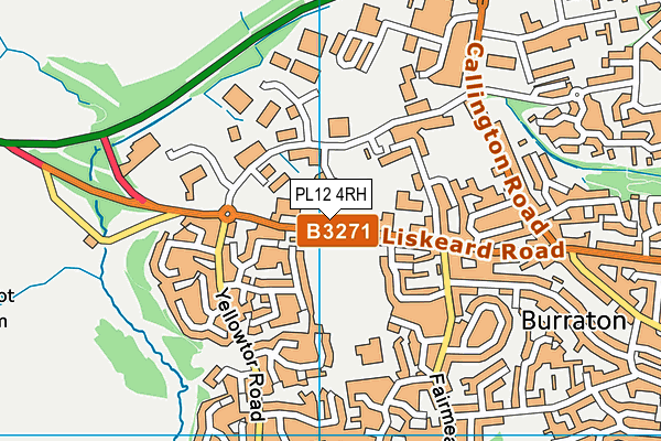 PL12 4RH map - OS VectorMap District (Ordnance Survey)