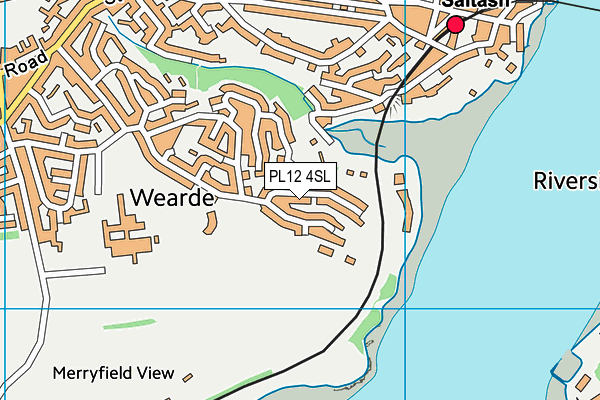 PL12 4SL map - OS VectorMap District (Ordnance Survey)