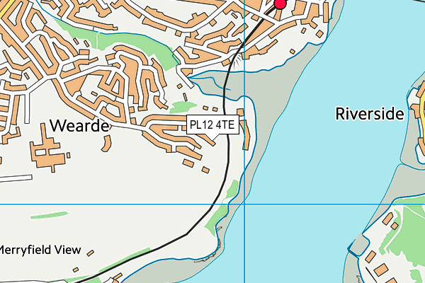 PL12 4TE map - OS VectorMap District (Ordnance Survey)