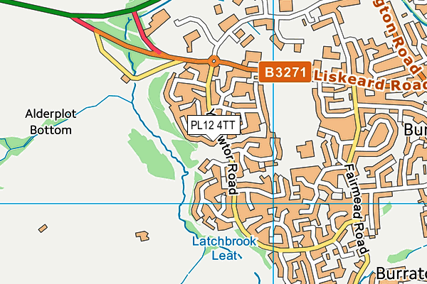 PL12 4TT map - OS VectorMap District (Ordnance Survey)