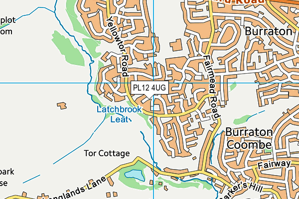 PL12 4UG map - OS VectorMap District (Ordnance Survey)