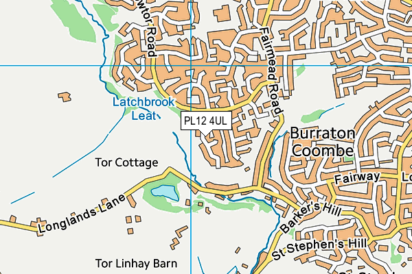 PL12 4UL map - OS VectorMap District (Ordnance Survey)