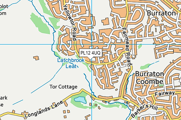 PL12 4UQ map - OS VectorMap District (Ordnance Survey)