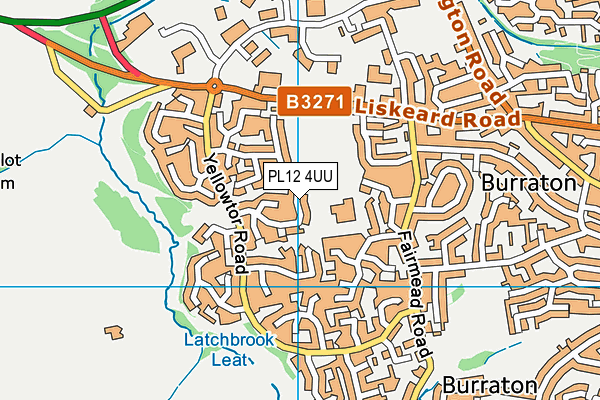 PL12 4UU map - OS VectorMap District (Ordnance Survey)