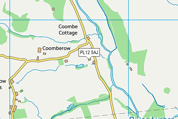 PL12 5AJ map - OS VectorMap District (Ordnance Survey)