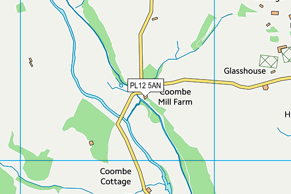 PL12 5AN map - OS VectorMap District (Ordnance Survey)