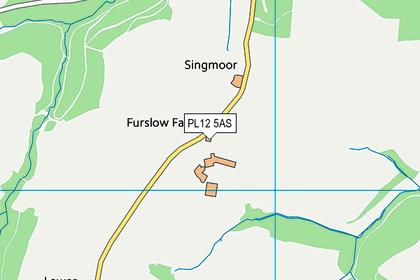 PL12 5AS map - OS VectorMap District (Ordnance Survey)