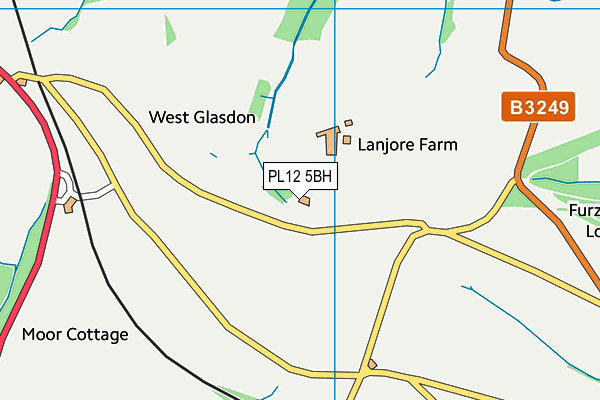 PL12 5BH map - OS VectorMap District (Ordnance Survey)