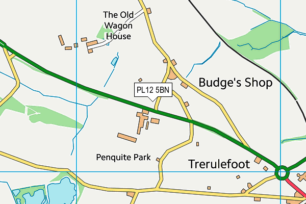 PL12 5BN map - OS VectorMap District (Ordnance Survey)