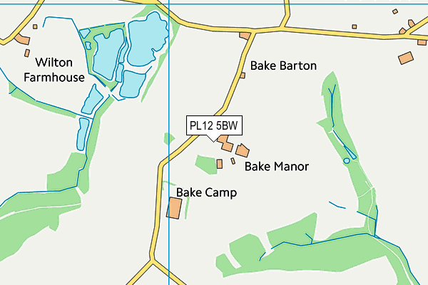 PL12 5BW map - OS VectorMap District (Ordnance Survey)