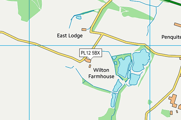 PL12 5BX map - OS VectorMap District (Ordnance Survey)