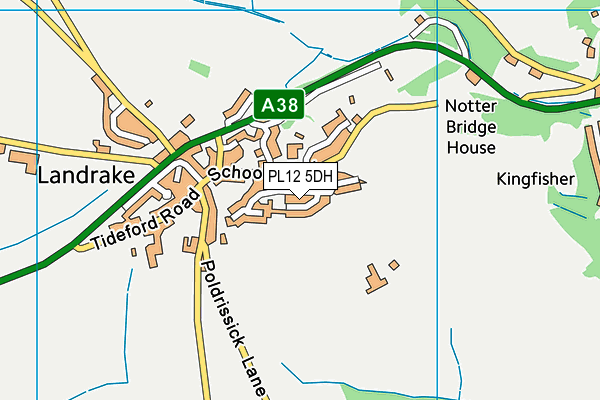 PL12 5DH map - OS VectorMap District (Ordnance Survey)