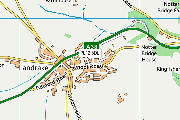 PL12 5DL map - OS VectorMap District (Ordnance Survey)