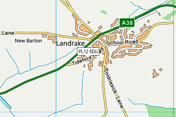 PL12 5DU map - OS VectorMap District (Ordnance Survey)