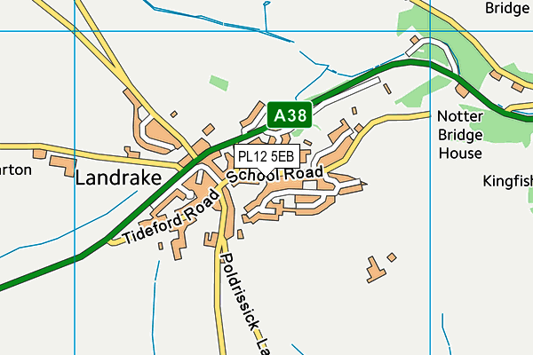 PL12 5EB map - OS VectorMap District (Ordnance Survey)