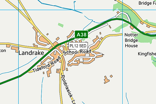 PL12 5ED map - OS VectorMap District (Ordnance Survey)