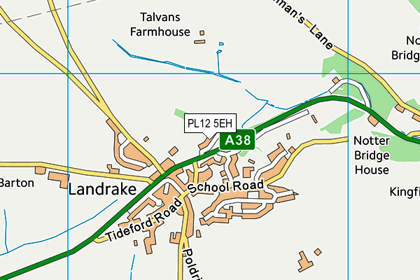 PL12 5EH map - OS VectorMap District (Ordnance Survey)