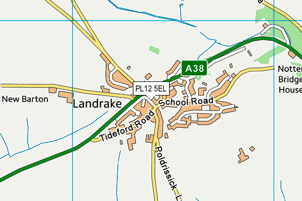 PL12 5EL map - OS VectorMap District (Ordnance Survey)