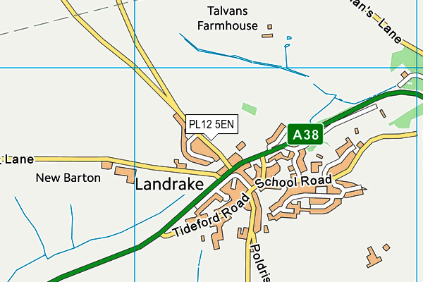 PL12 5EN map - OS VectorMap District (Ordnance Survey)