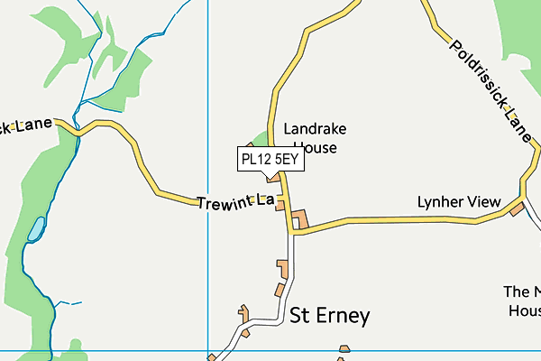 PL12 5EY map - OS VectorMap District (Ordnance Survey)