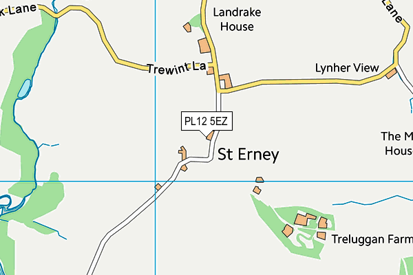 PL12 5EZ map - OS VectorMap District (Ordnance Survey)