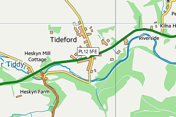 PL12 5FE map - OS VectorMap District (Ordnance Survey)