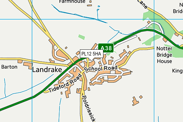 PL12 5HA map - OS VectorMap District (Ordnance Survey)