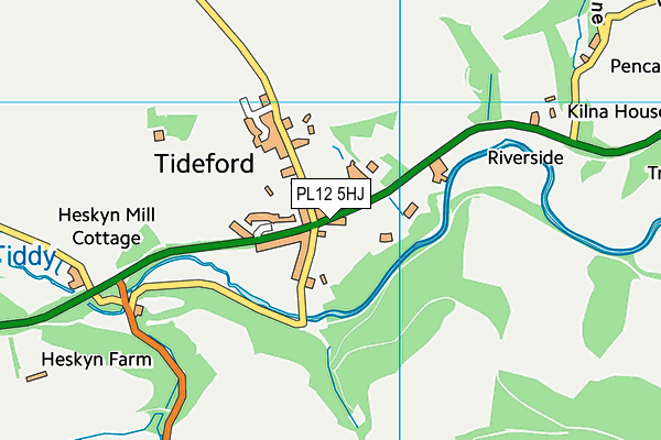 PL12 5HJ map - OS VectorMap District (Ordnance Survey)