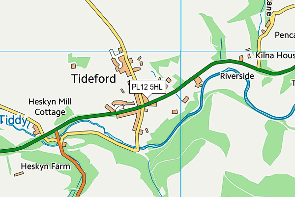 PL12 5HL map - OS VectorMap District (Ordnance Survey)