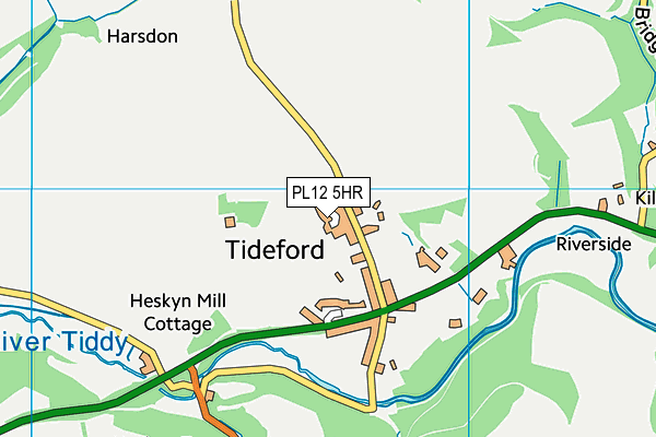 PL12 5HR map - OS VectorMap District (Ordnance Survey)