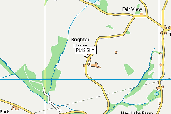 PL12 5HY map - OS VectorMap District (Ordnance Survey)