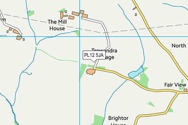 PL12 5JA map - OS VectorMap District (Ordnance Survey)