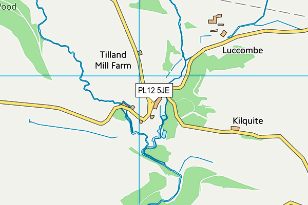 PL12 5JE map - OS VectorMap District (Ordnance Survey)