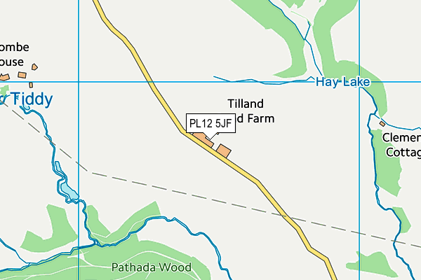 PL12 5JF map - OS VectorMap District (Ordnance Survey)