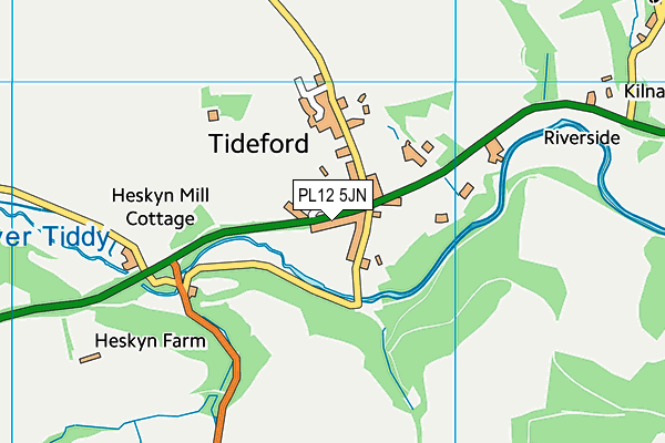 PL12 5JN map - OS VectorMap District (Ordnance Survey)