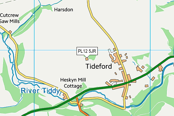 PL12 5JR map - OS VectorMap District (Ordnance Survey)